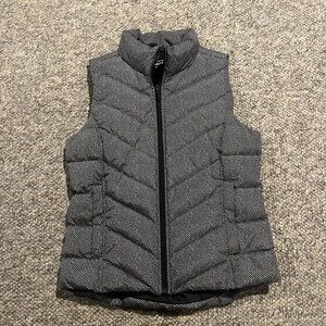 Lands' End Women's Herringbone Puffer Vest XS